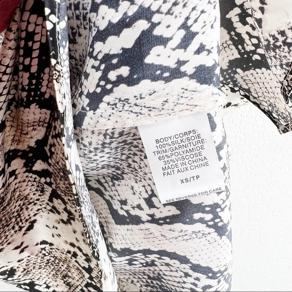 Cami NYC The Racer Charmeuse Snake Tank Top Silk XS - Picture 7 of 10